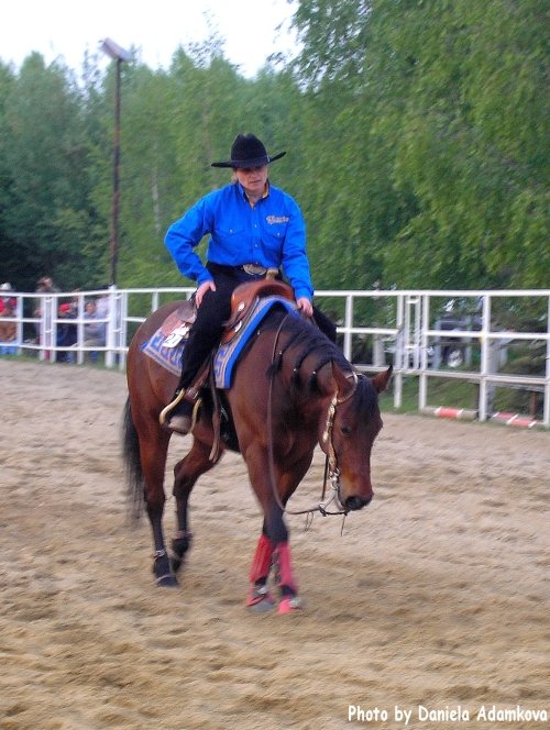 Chůze po kolbišti - reining