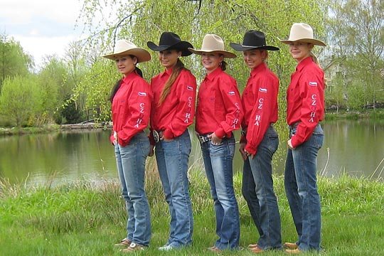 (zleva:) Tereza Švecová, Veronika Petlanová, Kristýna Nováčková, Tereza Klausová, Barbora Kubicová