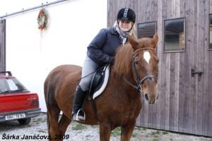 Po vyjížďce...Lucka a Sendy