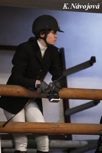 obhájkyně vítezství Teenager Cupu Kamila Kupcová, která sedlala valacha Un Ami