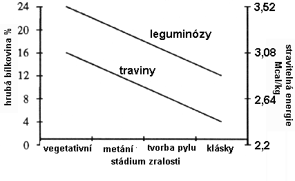 bílkovina a energie v seně různého stádia zralosti bílkovina a energie v seně různého stádia zralosti