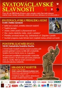 Plakát Svatováclavské slavnosti 2010