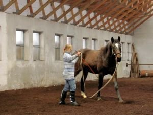 Zuzka a Otík na kruhu