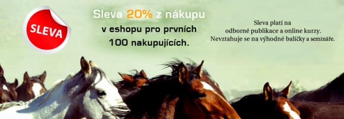 Sleva 20% z nákupu v e-shopu pro prvních 100 nakupujících.
