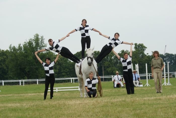Voltiž při Jezdeckém dni 2010