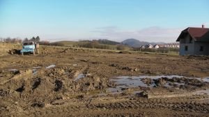 15.11.2008 - terén téměř srovnaný