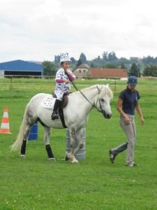 slalom s vajíčkem na lžíci