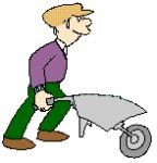 Kolečka – tlačená zezadu, nesou náklad vepředu