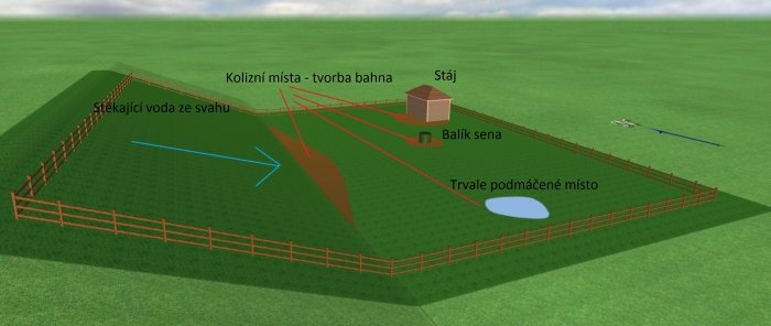 výchozí stav pastviny