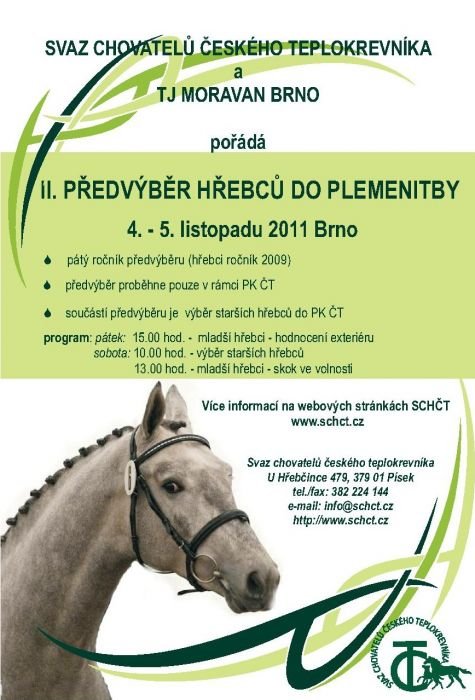 Předvýběr hřebců 2011