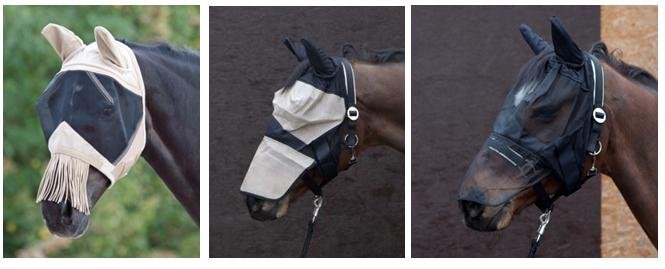 masky chránicí oči, uši i nozdry