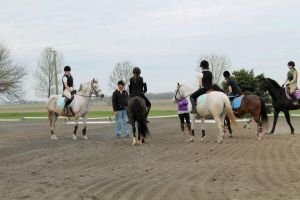 Jedna ze sobotních lekcí ve Winsom Farm, Illinois, USA.