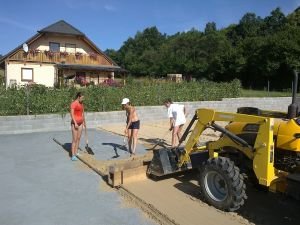 První vrstva písku