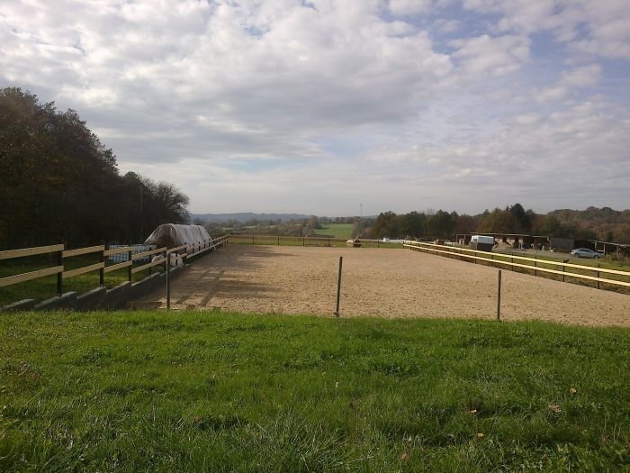 Jízdárna před zazimováním Jízdárna před zazimováním