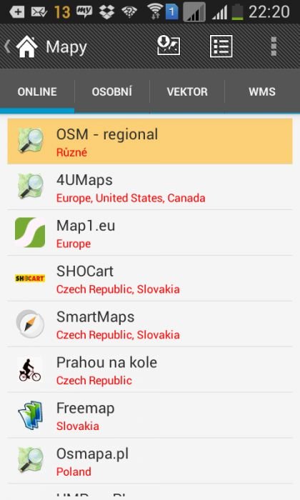 Map je na výběr více Map je na výběr více