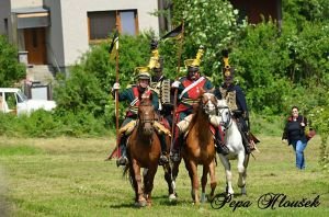 hulánská a husarská jízda z Klimkovic