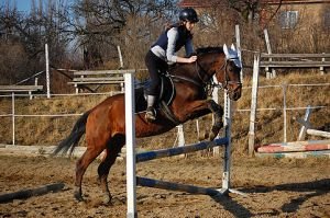 Kolmý skok s odskokovou bariérou